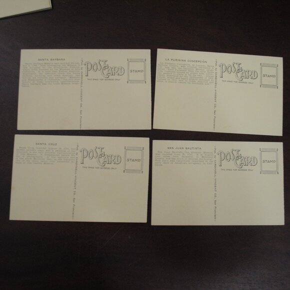 Lot of 13 1900s-10s Cardinell Vincent Sepia Postcards of California Missions - Picture 5 of 12